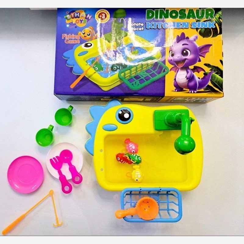 اسباب بازی سینک ظرفشویی دایناسور