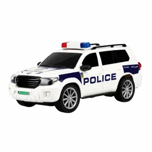 ماشین لندکروز اسباببازی قدرتی آبی تسما طرح پلیس