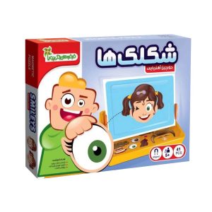 جورچین آهنربایی شکلکها با ۴۱ قطعه و تخته مغناطیسی
